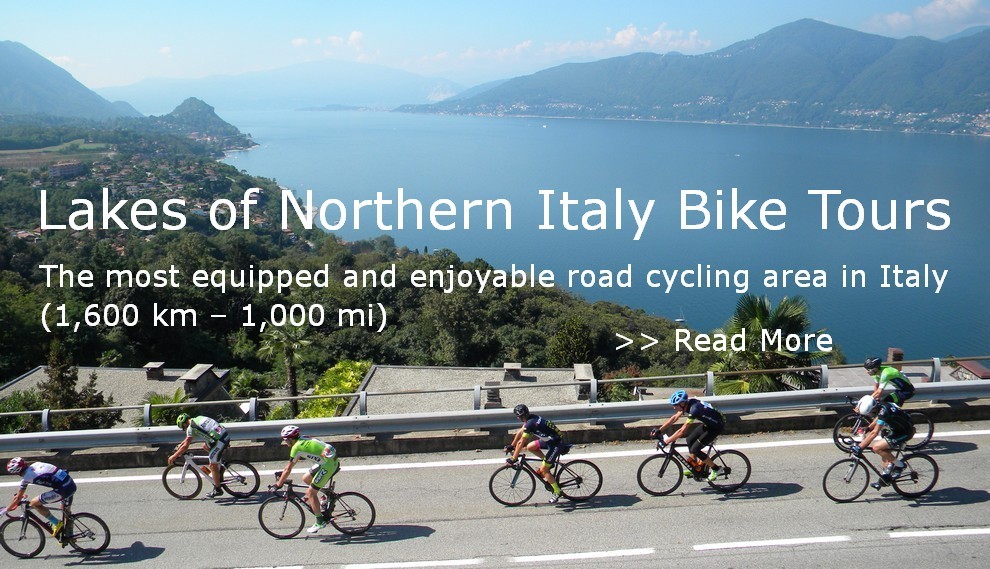 Cycling routes Italian and Swiss Lake District